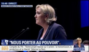 "Les revenants de Daesh, nous n’en voulons pas, ni eux, ni leurs femmes", déclare Marine Le Pen