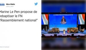 Congrès du FN. Marine Le Pen propose de rebaptiser le parti « Rassemblement national ».