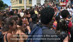 Brésil: rassemblement après l'assassinat de Marielle Franco