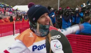 Jeux Paralympiques - Snowboard Banked Slalom femmes -  Cécile Hernandez " Je suis fière de moi, je ne voulais pas avoir de regret "