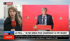 Election au PS: Stéphane Le Foll annonce qu'il se retire du 2e tour