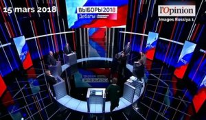 Russie: bagarre d’opposants à Poutine lors d’un débat télévisé