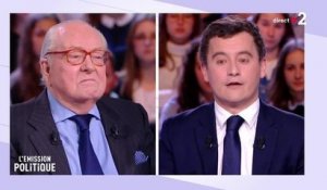 L'ironie de Gérald Darmanin face à Jean-Marie Le Pen