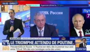 Russie: Poutine l'emporterait dès le premier tour avec plus de 71% des voix