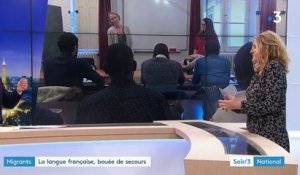 Les migrants "s'accrochent au français comme à une bouée"