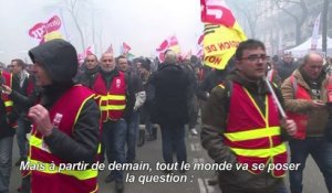 Les leaders de la gauche aux côtés des cheminots