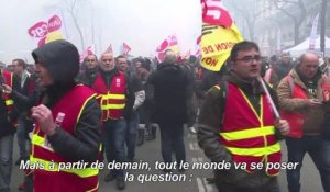 Les leaders de la gauche aux côtés des cheminots