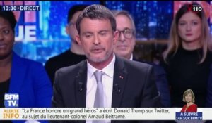 Terrorisme: "Emmanuel Macron sait parfaitement à quoi il fait face", estime Manuel Valls