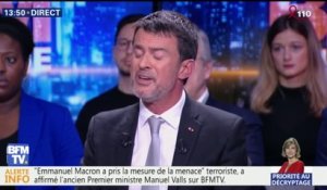 Ex-candidat France insoumise arrêté: "Quand on se réjouit de la mort de quelqu'un après un attentat, c'est de l'apologie du terrorisme", affirme Manuel Valls