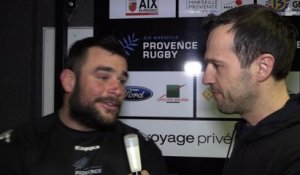 Provence Rugby / Aubenas : la réaction de Valentin Carrat