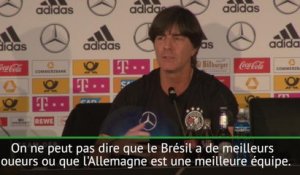 Amical - Löw: "On ne peut pas comparer le Brésil et l'Allemagne"