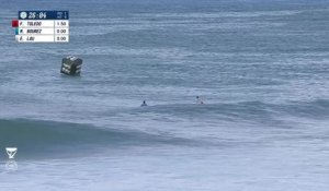 K. Andino, J. Duru et Kelly Slater (1er tour du Billabong Pipe Masters) - Adrénaline - Surf
