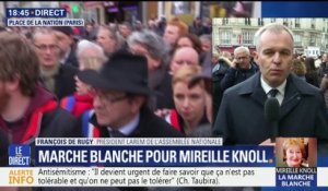 Marche blanche en mémoire de Mireille Knoll: des milliers de personnes dans la rue