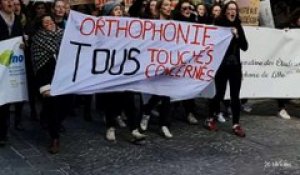 Manifestation des orthophonistes