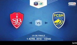 COUPE GAMBARDELLA-CA, 1/4 de Finale - Stade Brestois / FC Sochaux-M. - Dimanche 1 Avril à 14h45 (2)