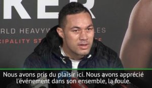 Boxe - Parker : "Le meilleur a gagné"