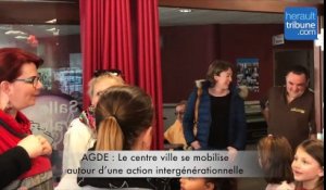 AGDE : Le centre ville se mobilise autour d’une action intergénérationnelle