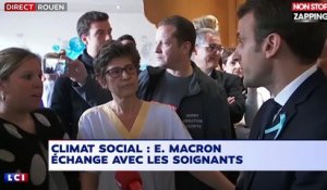 Emmanuel Macron à Rouen : son échange tendu avec deux soignantes (Vidéo)