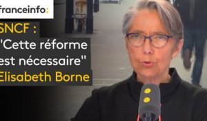 SNCF : "Cette réforme est nécessaire. Le gouvernement est déterminé à la mener dans la discussion, dans la négociation", assure Elisabeth Borne, ministre des Transports #8h30politique