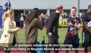 Le prince Harry et Meghan Markle assistent aux essais Invictus