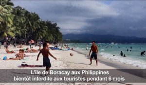 Philippines: les touristes sur l'ile Boracay avant sa fermeture