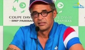 Coupe Davis 2018 - Yannick Noah : "On a pris des infos sur Fabio Fognini"
