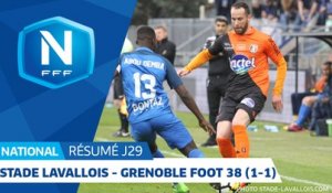 J29 : Stade Lavallois - Grenoble Foot 38 (1-1), le résumé