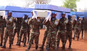 Mali : hommage aux derniers casques bleus tombés