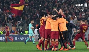 Foot: la Roma réussit l'impensable et renverse le Barça
