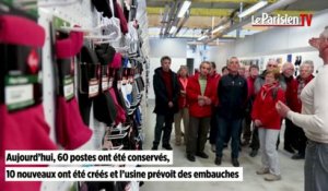 Moliens : l'usine de chaussettes Kindy se dévoile au public