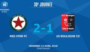 J30 : Red Star FC - US Boulogne (2-1), le résumé