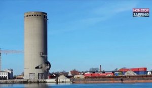 Danemark : un énorme silo s'effondre sur une bibliothèque et un centre culturel (vidéo)