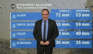Fortes pluies, inondations et neige en Algérie ce week end