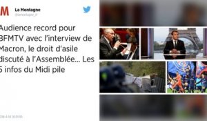 3,8 millions de téléspectateurs devant l'interview télévisée de Macron.