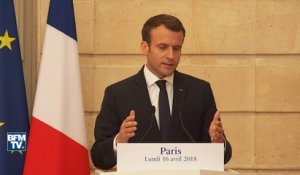 Macron sur la Syrie: "Ce n'est en aucun cas une attaque contre le régime syrien, ni ses alliés"