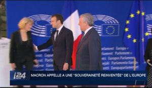 Emmanuel Macron appelle à une "souveraineté réinventée" de l'Europe