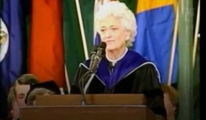 "Mes trois choix de vie" : l'un des rares discours de Barbara Bush, ex-première dame des États-Unis