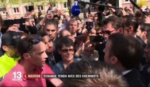 Vosges : Emmanuel Macron chahuté par des cheminots de la SNCF
