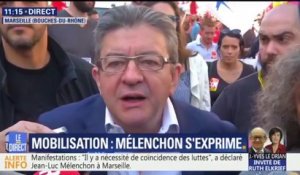 “Ce qui est certain, c’est la nécessité de la coïncidence des luttes” déclare Jean-Luc Mélenchon à Marseille