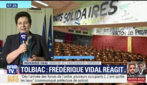 "Les examens ne se tiendront probablement pas sur le site de Tolbiac", déclare Frédérique Vidal