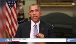 Une déclaration de Barack Obama plus vraie que nature fait le buzz pour sensibiliser contre les fake news - Regardez