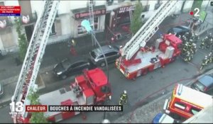 Chaleur : des bouches à incendie vandalisées