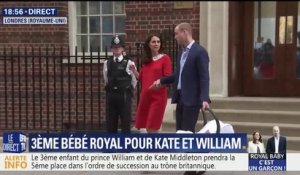 Royal baby: le Duc et la Duchesse de Cambridge quittent la maternité avec leur petit garçon