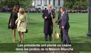 Washington : le couple Macron reçu à la Maison Blanche