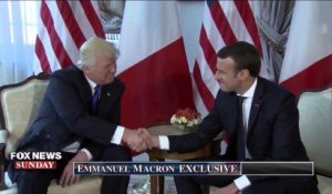 Sur Fox News, Macron raconte sa première poignée de main avec Trump