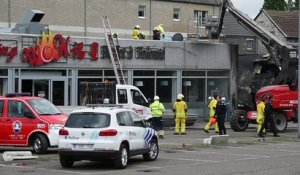 Flemalle : incendie du magasin Zeeman rue de la fabrique