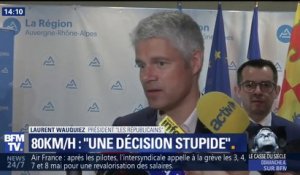 80km/h: "C'est une décision stupide", déplore le président des Républicains Laurent Wauquiez