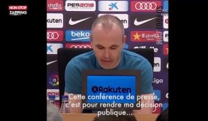 Andrés Iniesta, en larmes, annonce son départ du FC Barcelone (vidéo)