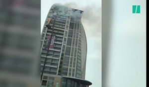 Une Trump Tower en feu en Azerbaïdjan