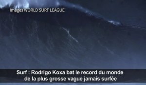 Surf: record de la plus grosse vague jamais surfée pour Koxa